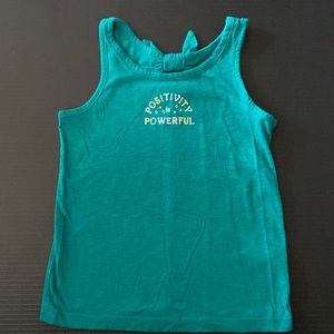 Girls, green tank top